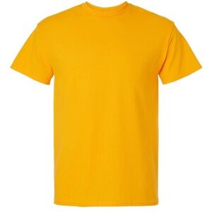 Gildan ultra cotton short‎ sleeve t-shirt gold orange 3XL DIY customizable